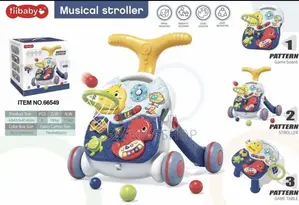 Musical Baby Walker Stroller | 3-in-1 Activity Walker Push Toy