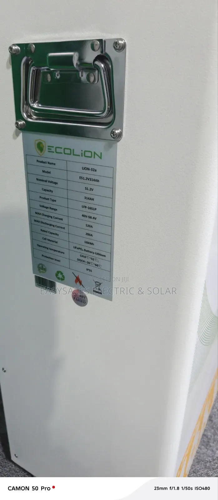 16kwh Ecolion Lithium Battery