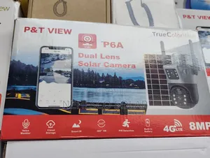 P6a 8mp 4g Lte Dual Lens Solar CCTV Camera