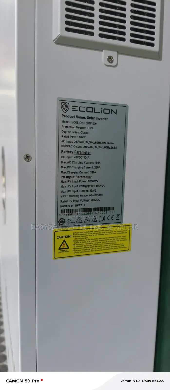 16kva 48v Ecolion Hybrid Inverter