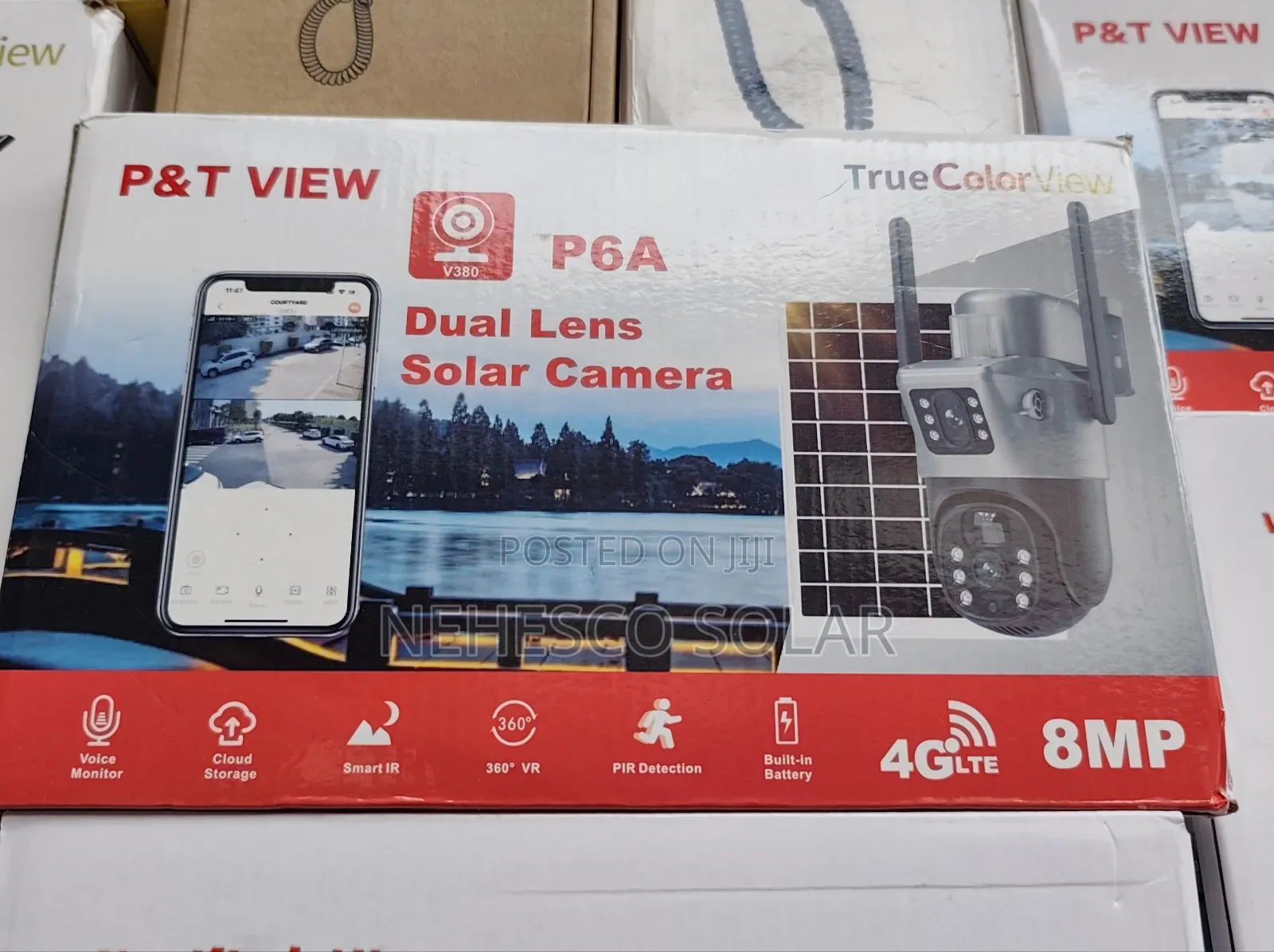 Super Bright P6A 8MP Outdoor Solar Security Camera