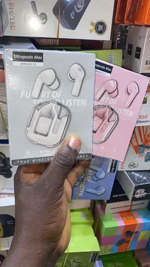 Brand New Ultrapods Transparent Earbuds (Black White)