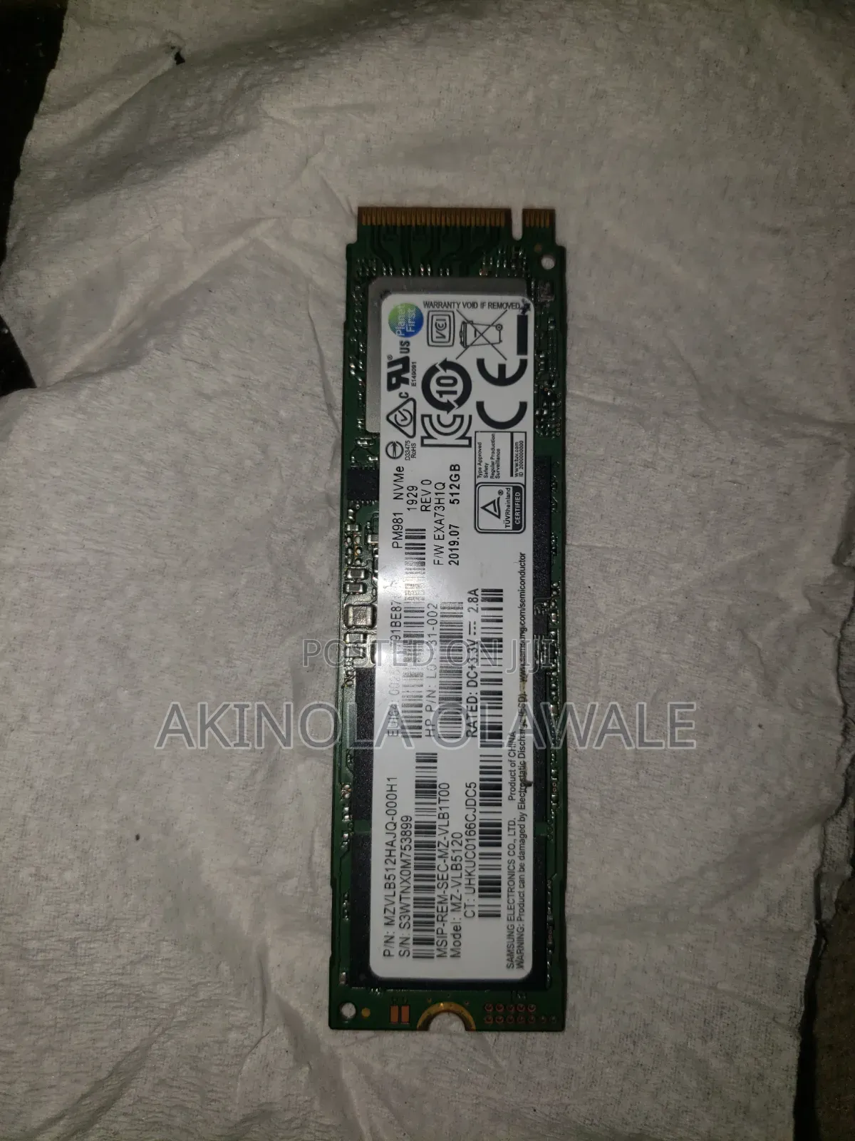 512 SSD 100 Perfect Percent
