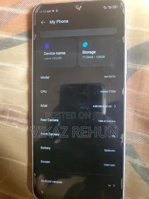 Itel City 100 128 GB Purple