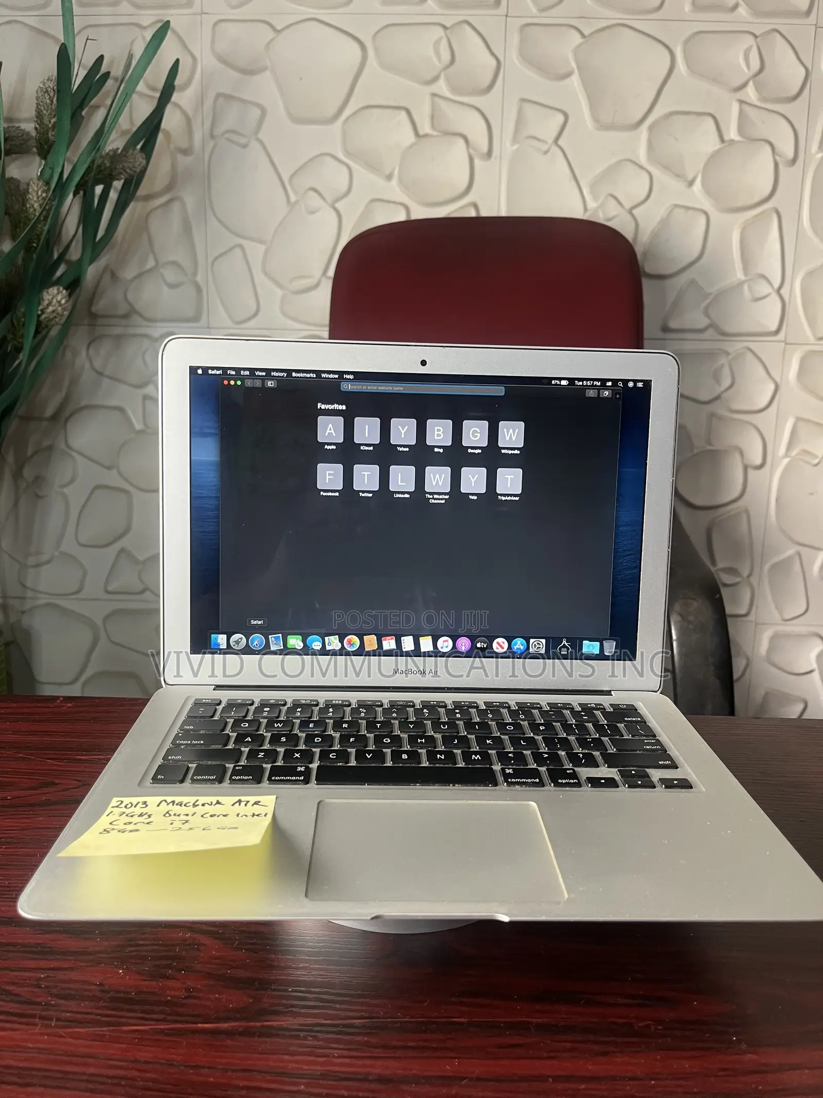 Laptop Apple MacBook Air 2013 8GB Intel Core i7 SSD 256GB