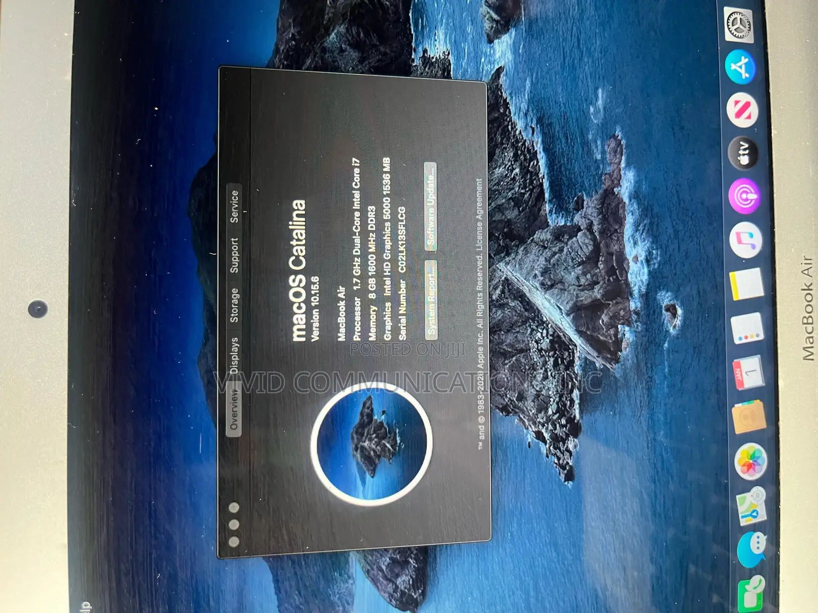 Laptop Apple MacBook Air 2013 8GB Intel Core i7 SSD 256GB
