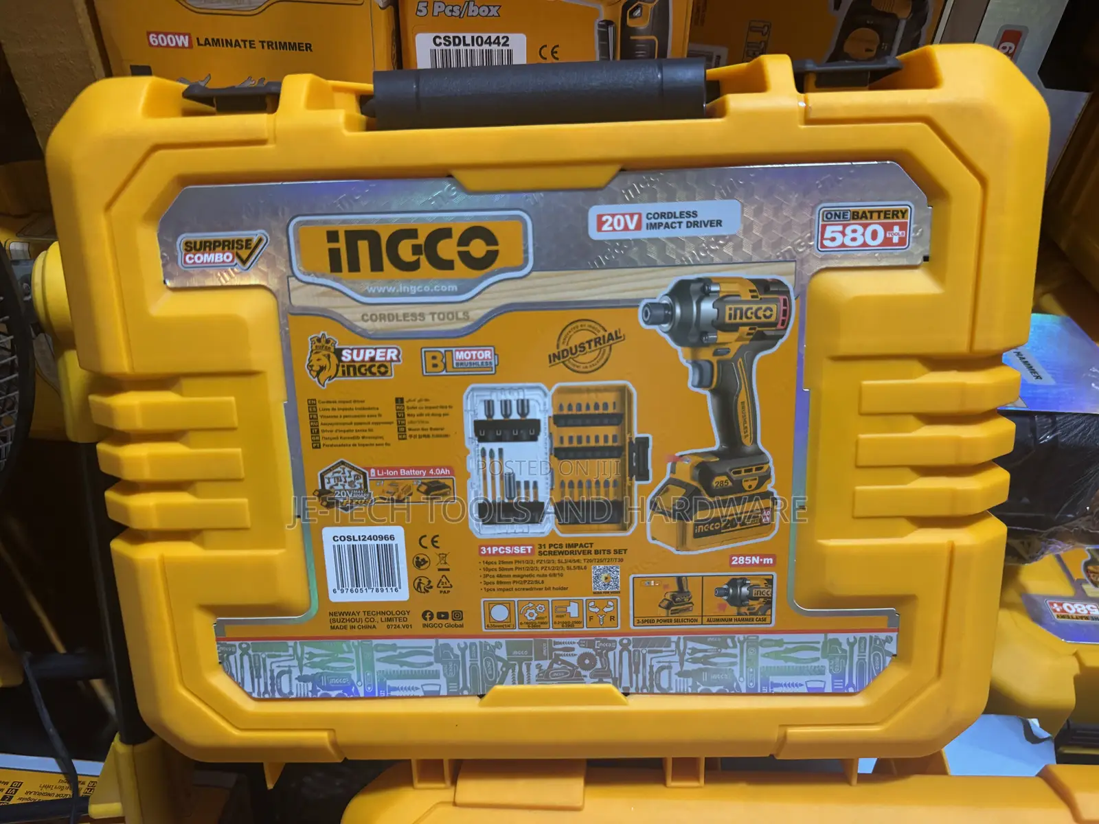 Impact Driver Kits Ingco 20V Cordless