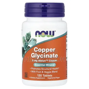 NOW Copper Glycinate With 3mg Albion Copper