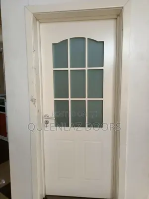 White Solid Wood With Glass