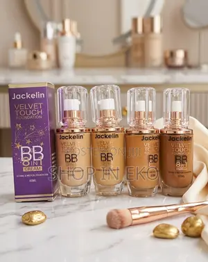 Jackelin Velvet Touch Foundation BB 8-in-1 Cream With Vitamin C – 60ml