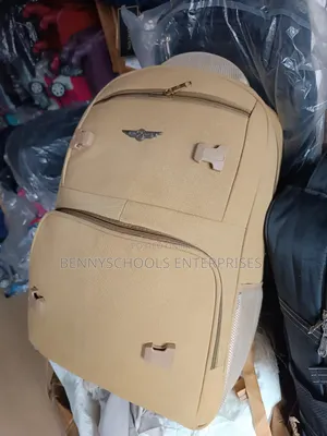 Big Quality Jean Backpack With Buckles