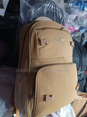 Big Quality Jean Backpack With Buckles