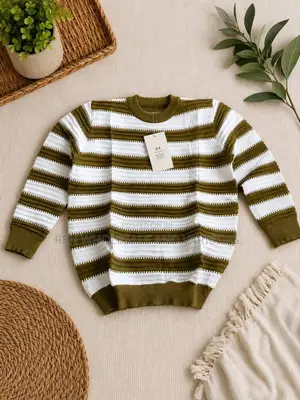 High Quality Striped Sweat Shirt