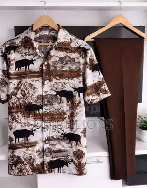 A Sequence of Top and Trousers Made From Jokoso Material