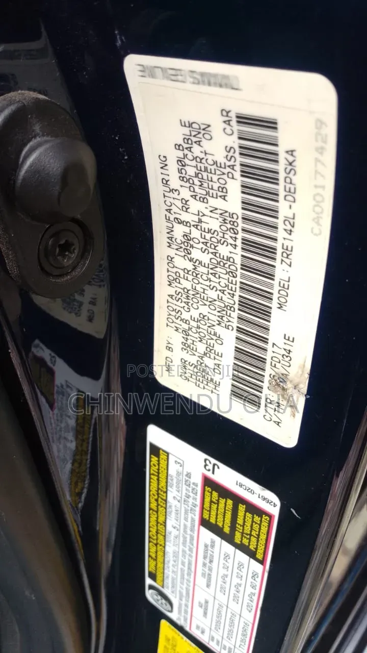 Toyota Corolla 2013 Blue