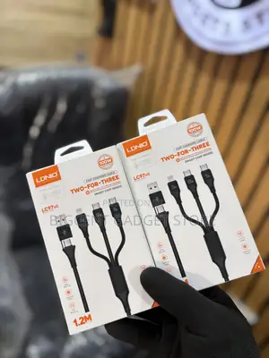 Brand New Ldnio Cable Therr in One Cable