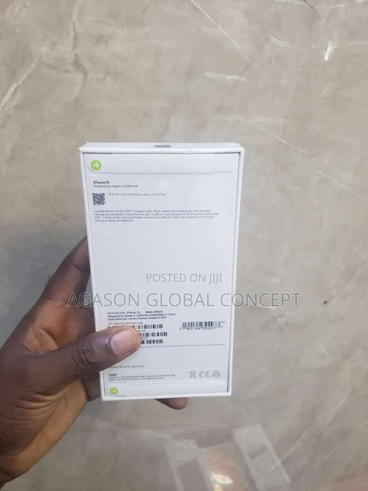 New Apple iPhone 16 256 GB Black