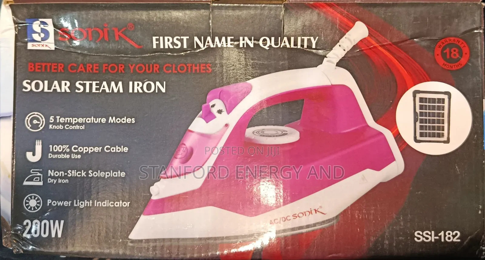 Sonik Solar Steam Iron