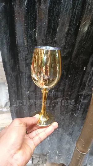 6in1 Wine Glass Glass Gold