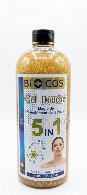 Biocos 5-in-1 Skin Whitening Magic Shower Gel (Gel Douche) - 1000ml
