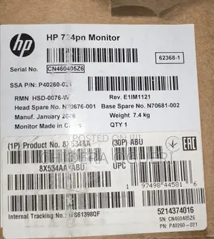 HP SERIES 7 Pro 724 Pin