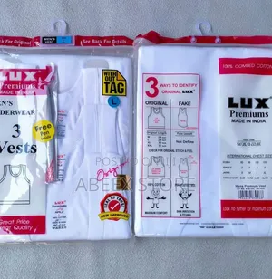 LUX 3in1 Original White Singlet