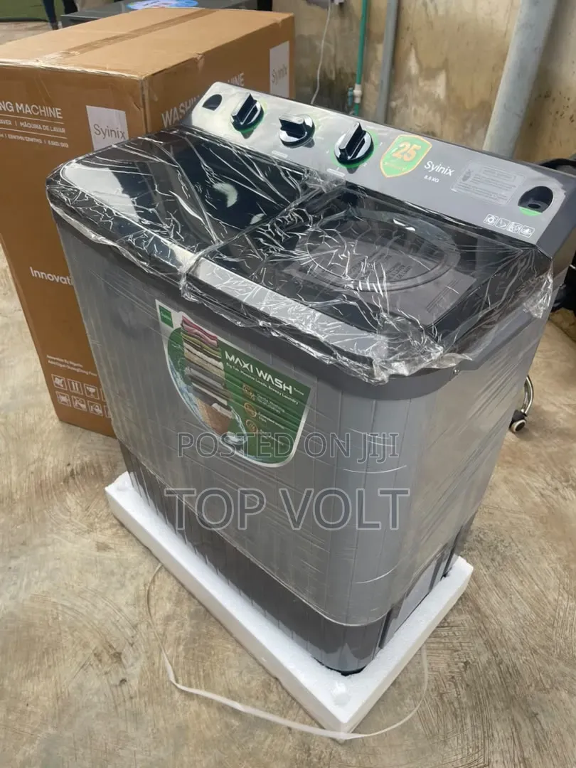 Synix 8.5KG Twin Tub Washing Machine With Spinner