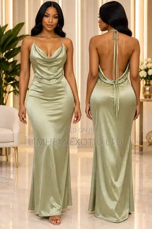 Satin Maxi Dress