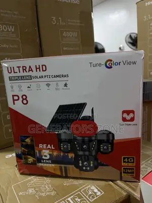 Ultra HD PTZ Triple Lens Solar Security Camera
