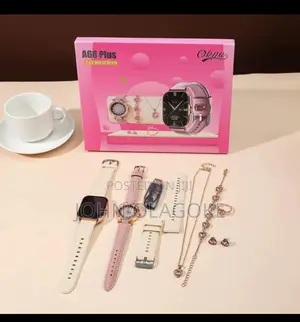 A68 Plus SMART WATCH Necklace, Earrings, Bracelet, Ring