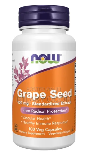 NOW Foods Grape Seed, 100 Veg Capsules