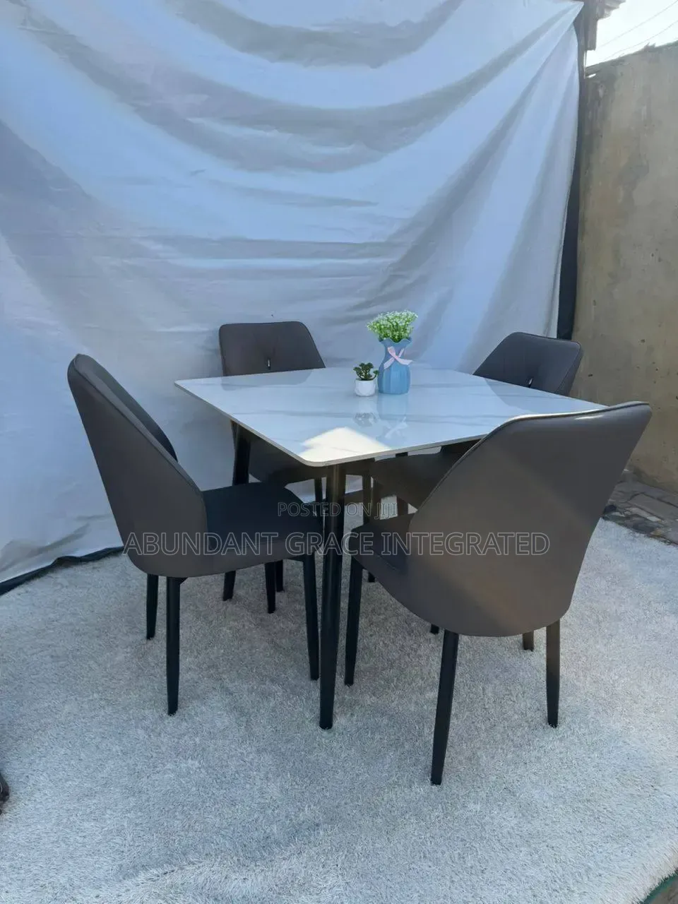 Modern 4-Seater Minimalist Dining Table.
