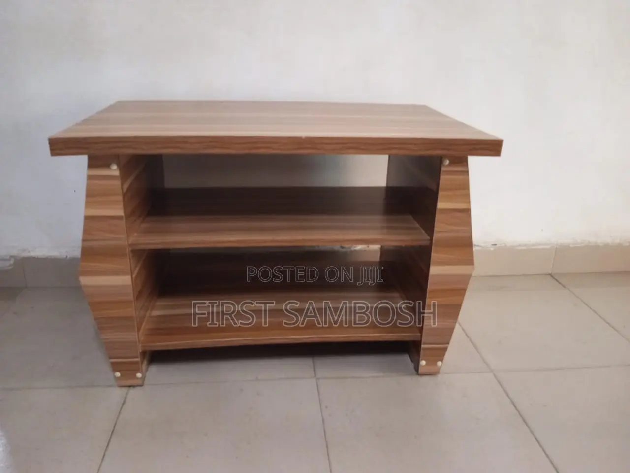 Center Table With Side Book Storage