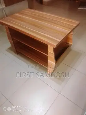 Center Table With Side Book Storage