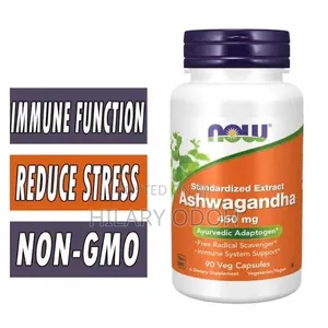 NOW Foods Ashwagandha, 450 Mg, 90 Veg Capsules