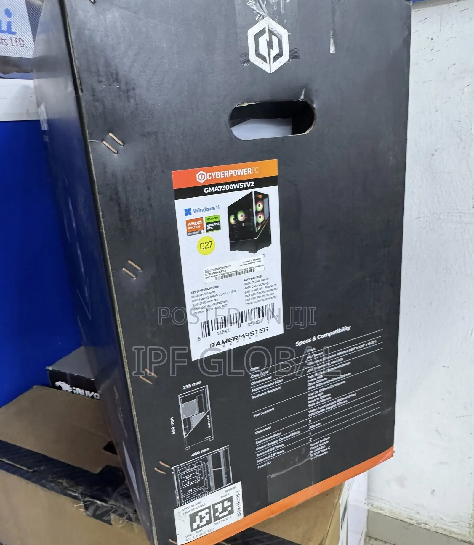 New Desktop Computer CyberpowerPC 16GB AMD Ryzen 5 SSD 1T