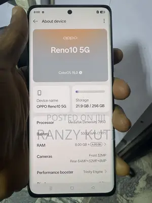 Oppo Reno 10 5G 256 GB Gray