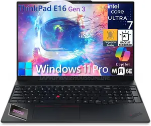 New Laptop Lenovo ThinkPad E16 Gen 3 16GB Intel Core Ultra 7 SSD 512GB