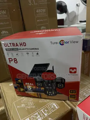 Solar Powered PTZ Camera With Three-Way View