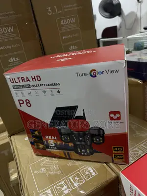 Solar Powered PTZ Camera With Three-Way View