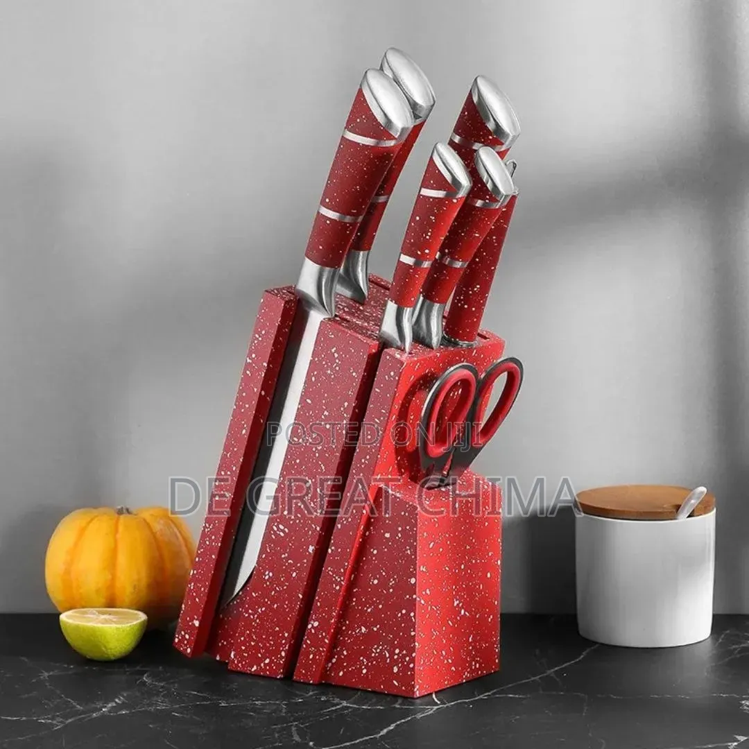 Stainless Steel Quality 8pcs Marble Kitchen Kinfe