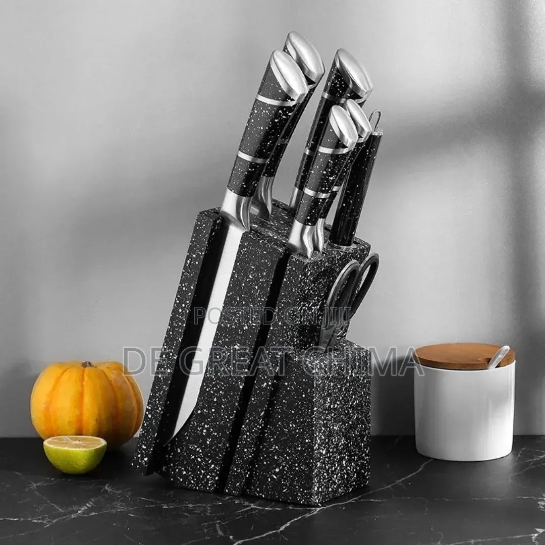 Stainless Steel Quality 8pcs Marble Kitchen Kinfe