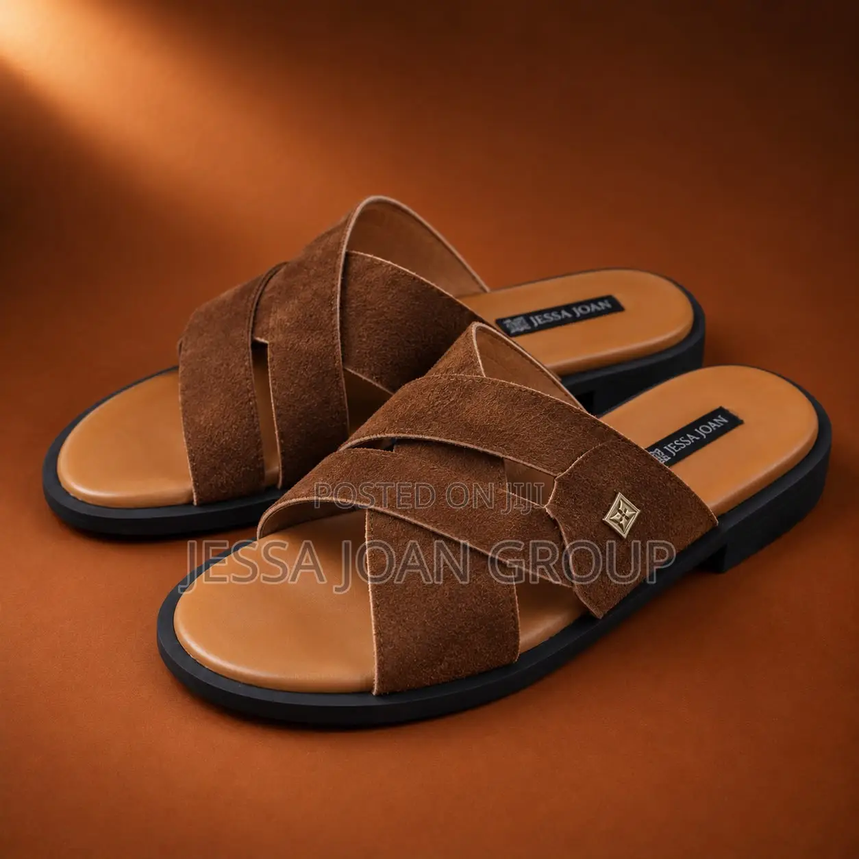 Men's Cross-Strap Slides