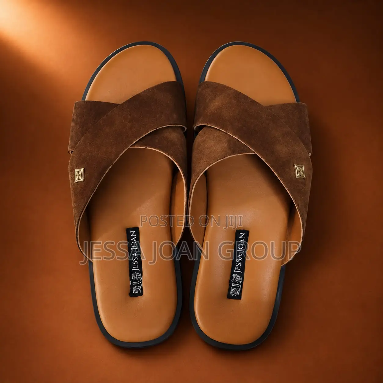 Men's Cross-Strap Slides