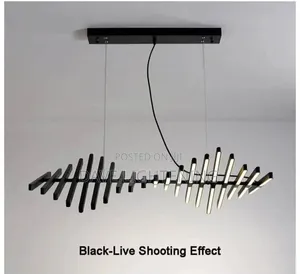 Modern Linear LED Pendant Chandelier