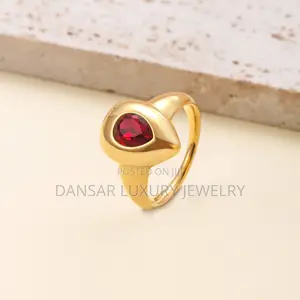 Waterdrop Elegance Gold-Plated Proposal Ring