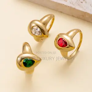 Waterdrop Elegance Gold-Plated Proposal Ring