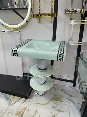 Glass Washing Hand Cabinet With Mirror