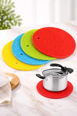 Round Silicone Heat Resistant Trivet Mat / Hot Pad