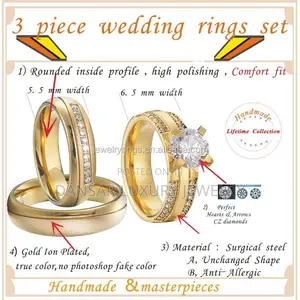 Royal Vows 3-Piece Gold Set